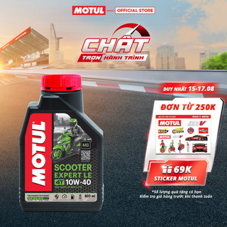 Dầu nhớt xe tay ga MOTUL SCOOTER EXPERT LE 10W40 0.8L