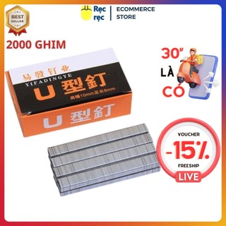 Ghim bấm gỗ chữ U loại 1008F, thép không gỉ, sử dụng cho máy bấm gỗ, ghim chặt da, vải, nhựa, gỗ