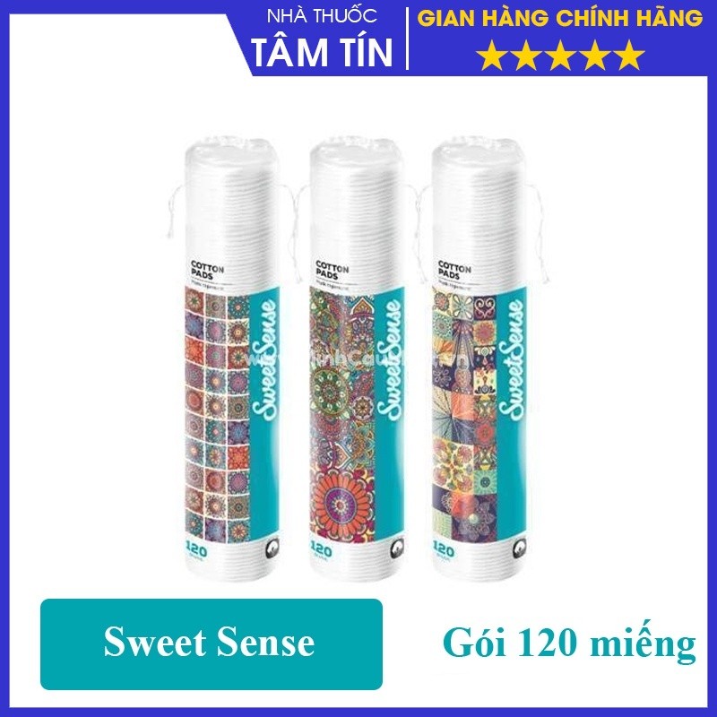 Bông tẩy trang Sweet Sense ( 120 miếng )