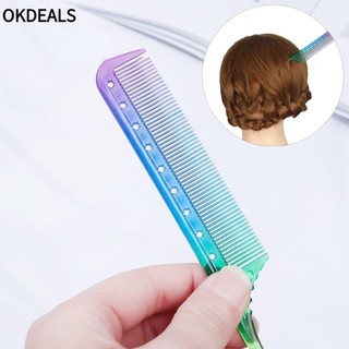 OKDEALS Chải Tạo Kiểu Tóc Bằng Nhựa Trong Suốt Màu Cầu Vồng Chăm Sóc Sức Khỏe