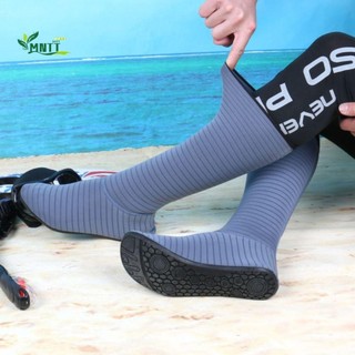 Vớ lặn MNTT, Giày lướt sóng lặn chống trượt ống dài, Tất bốt vây dành cho người lớn 35-44 Giày Wetsuit màu đen đi biển
