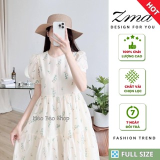  Váy Bầu Xinh babydoll thiết kế hoa nhí dáng dài họa tiết hoa đẹp thời trang bầu Cao Cấp ZMA 