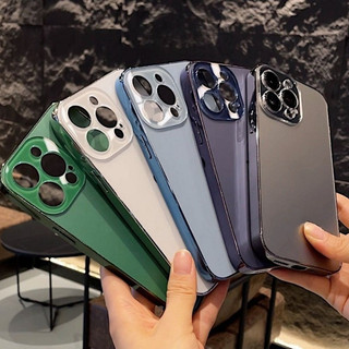 Ốp Kính Mờ Mạ Điện Cho IPhone 16 Pro Max 15 12 11 13 14 Pro Max 14Plus 16Plus Vỏ PC