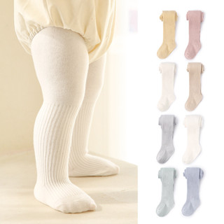 Quần Legging Bé Gái Mùa Thu Mùa Xuân Trơn Cotton Co Giãn Trẻ Sơ Sinh Quần Tất 0-24 Tháng