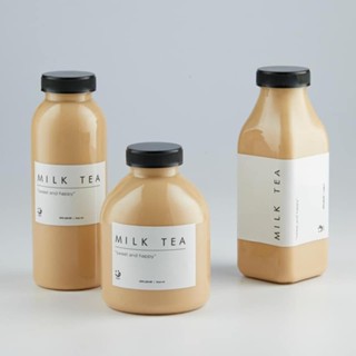 COMBO 10 CHAI nhựa cổ rộng 330ml đựng trà sữa, nước ép, sữa chua nhựa nguyên sinh kèm nắp