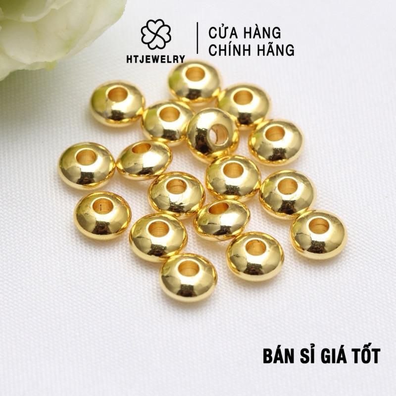2 chặn đĩa bay mạ vàng xinh xắn làm handmade HTJEWELRY PL283