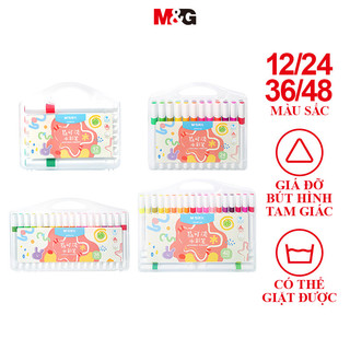  M&G Bút màu nước có thể giặt được 12   24   36   48 cọ vẽ graffiti vẽ cực hình tam giác cho trẻ em văn phòng phẩm học sinh bộ bút vẽ nghệ thuật quà tặng trẻ em OF 