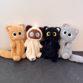 Túi đựng bút Lông Mèo sang trọng túi xách đi chơi thú mèo con dễ thương giá trị cao Túi đựng văn phòng phẩm búp bê Quà Tặng