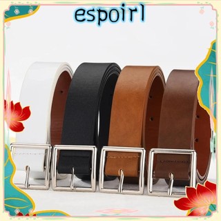 Thắt Lưng Nữ ESPOIR, Quần Jean Thắt Lưng Mềm Sang Trọng Thắt Lưng Vuông Khóa Pin, Hợp Thời Trang Nữ Da Pu Lạ Mắt Vintage Dây Đeo