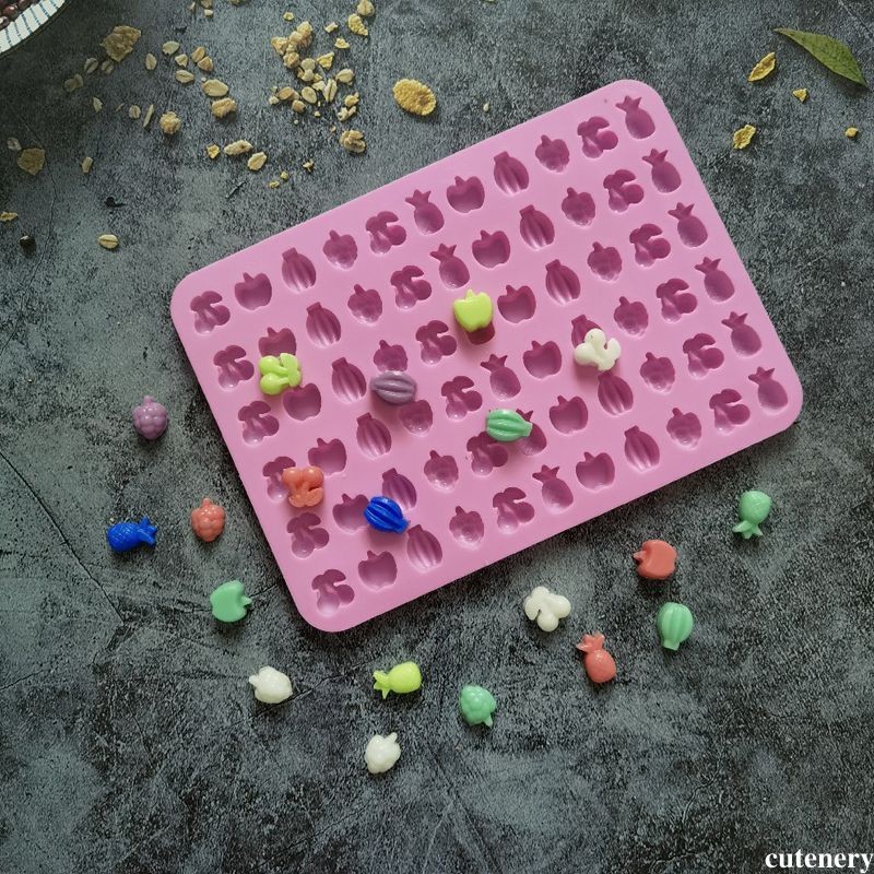 Khuôn Silicone Làm Kẹo Dẻo Chip Chip Jely, Socola, Thạch Rau Câu,Kẹo Dẻo Chip Chip Jely, Bánh Cookie Nhiều Hình cutenery