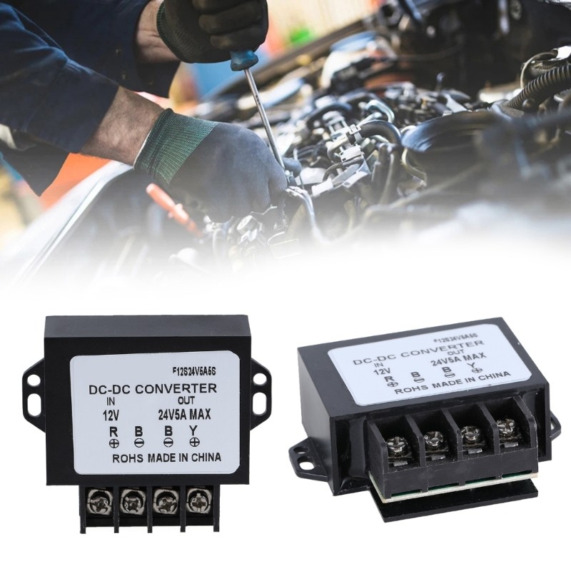 Bộ chuyển đổi SJM 12V sang 24V 5A 120W 12V sang 24V Khối chuyển đổi bước lên Bộ chuyển đổi 12V sang 