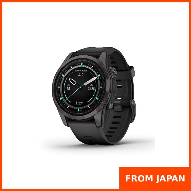 Garmin (GARMIN) epix Pro 42mm Sapphire Ti Carbon Gray DLC / Black AMOLED Display Multi-Sport GPS Wat