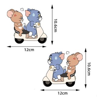 1 đôi - Decan dán trang trí mèo Tom & Jerry dễ thương
