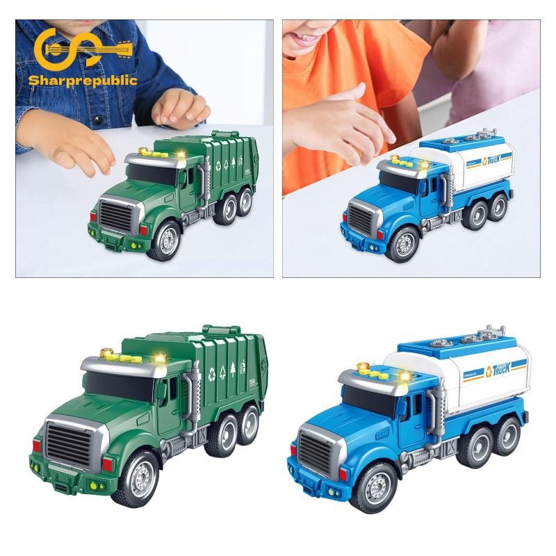 Đồ chơi xe tải Sharprepublic Đồ chơi cảm giác Thực tế Chi tiết tinh tế Giáo dục cho lứa tuổi 4-7 tuổ