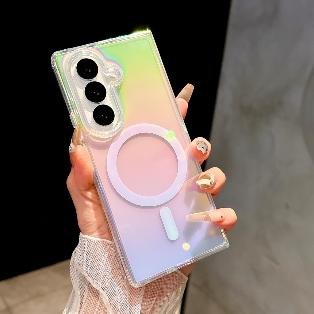 Ốp Lưng Từ Tính Cho Samsung Galaxy Z Fold7 Fold6/5/4 Ốp Lưng Thiết Kế Đẹp Màu Z Fold 7 6 5 4 Ốp Lưng