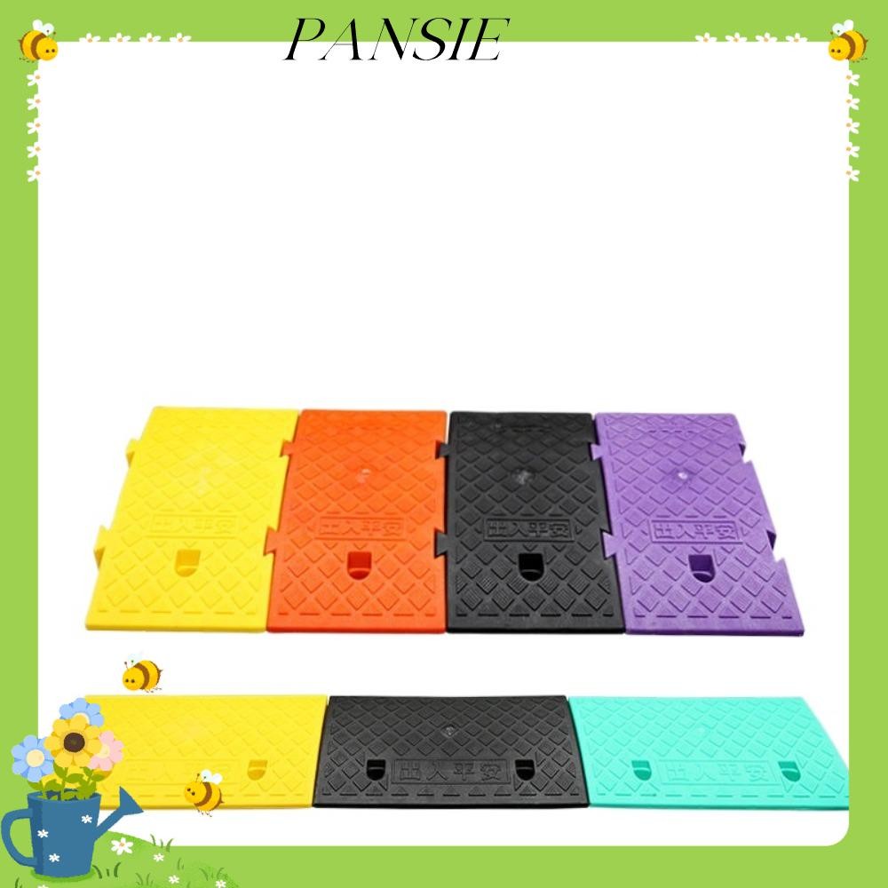 PANSIE Bánh Xe Ô Tô Đường Lái Xe Ramps, Chống Trơn Trượt Curb Ramps Lốp Curb Ramps, Bền Đen Tốc Độ B