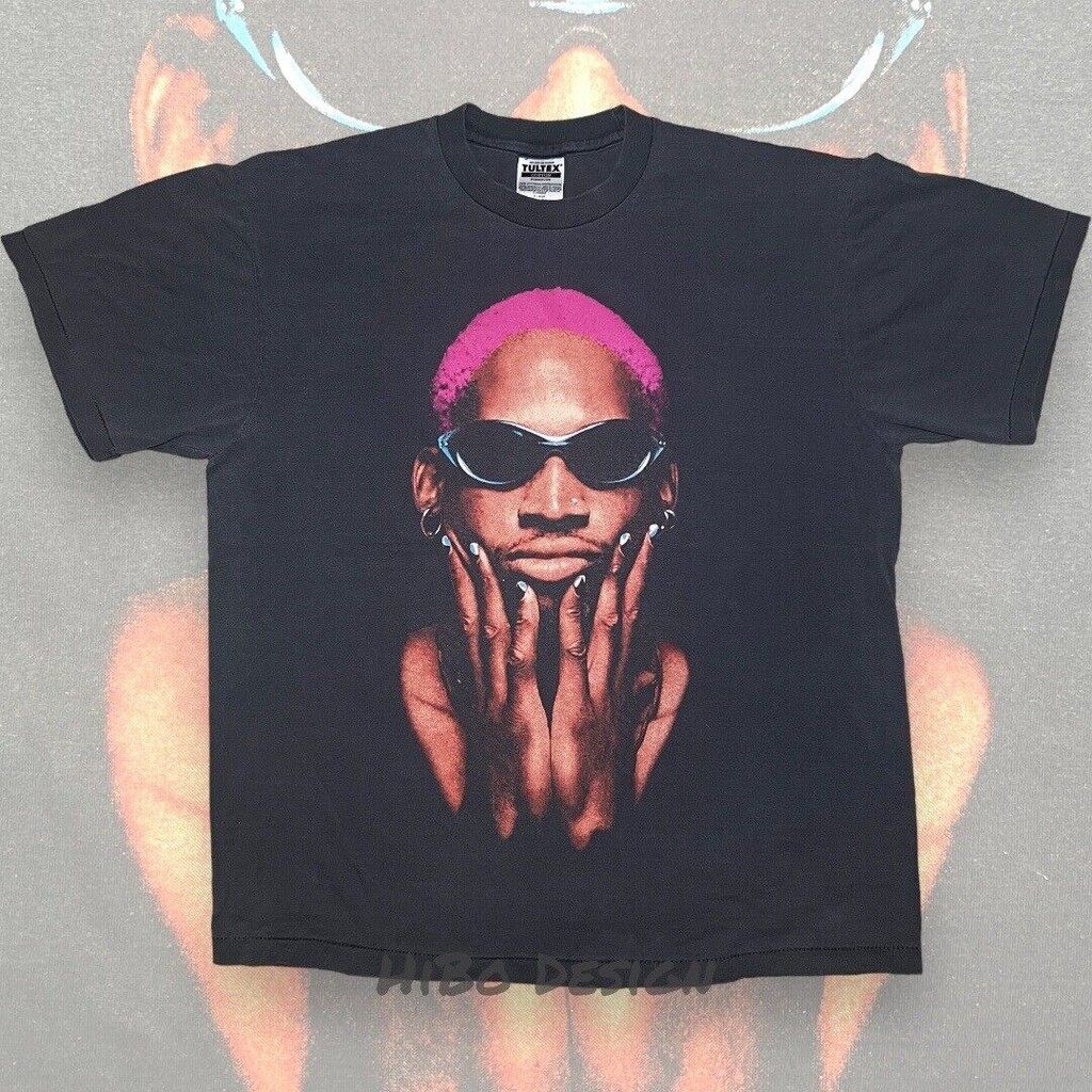 100% Cotton Rodman High Street Hip Hop American Street Wear Tay Ngắn Nam Nữ