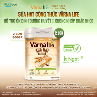 [CÓ QUÀ] Combo 2 Thực phẩm bổ sung sữa hạt công thức Varna Life (Lon 800gr x 2)