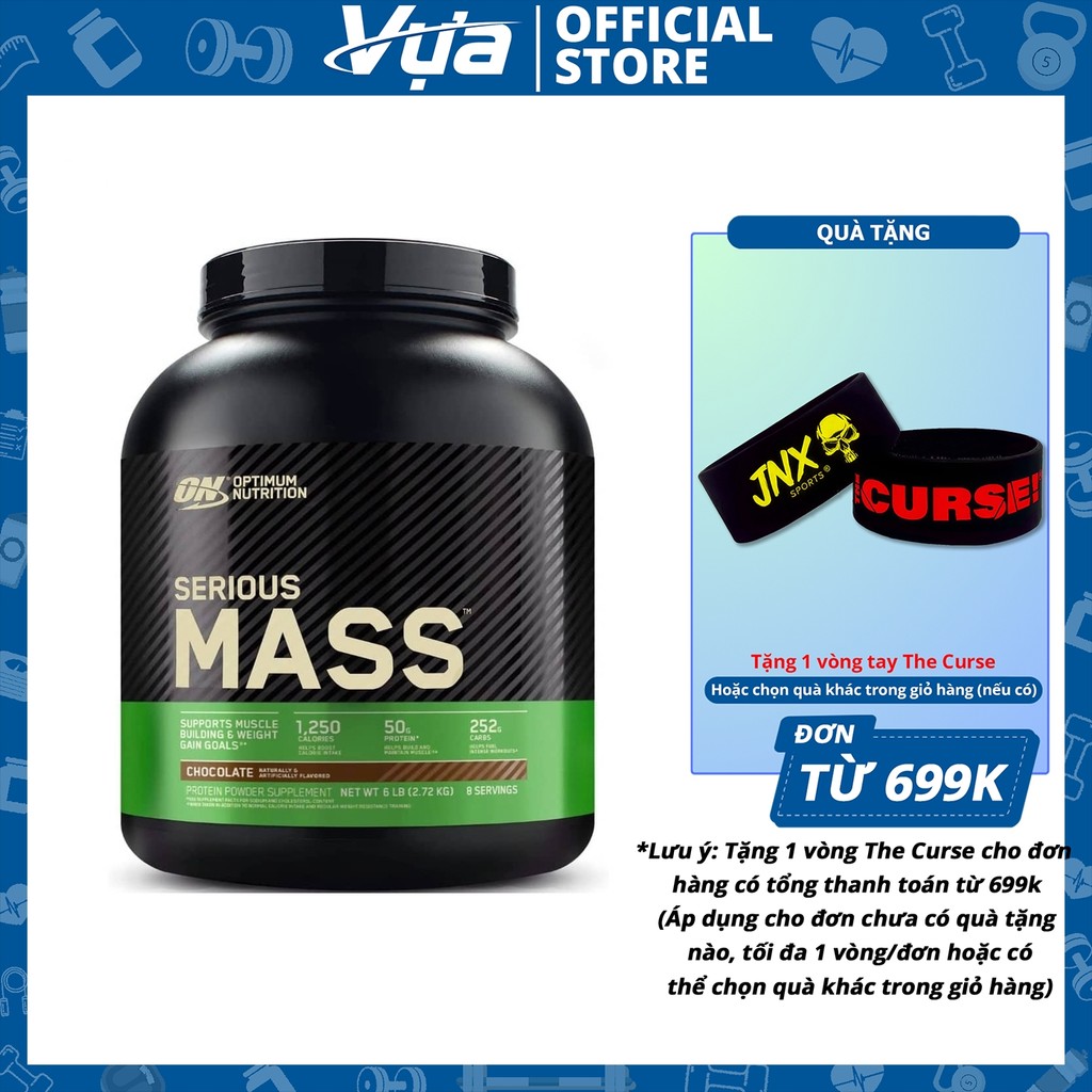 Bột Tăng Cân Optimum Nutrition - Serious Mass (6 Lbs) - Hỗ Trợ Tăng Cơ, Nạp Năng Lượng, Chính Hãng