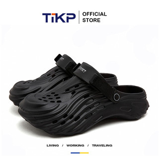 TIKP รองเท้าแตะผู้ชายแบบใหม่มีสไตล์ - สวมใส่สบาย - เชือกรองเท้านุ่มและยืดหยุ่น - เหมาะสำหรับใช้ในร่มและชายหาด ไซส์ 40-47[G920]