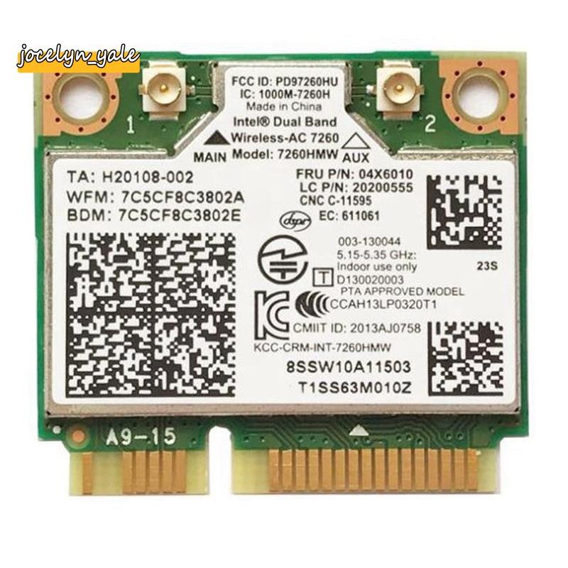 Notebook Tích Hợp Thẻ Không Dây Cho 7260HMW 7260AC 867M Dual Band 5G Thẻ Không Dây BT4.0 Cho 04X6090