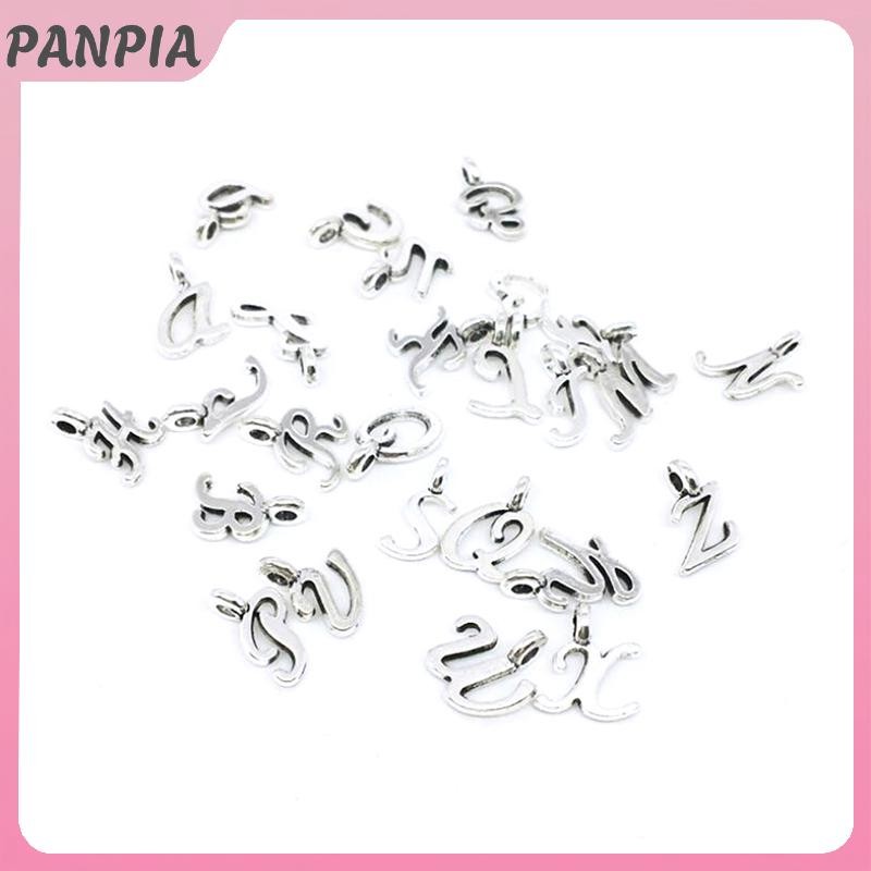 PANPIA-26 Cái 26 Bảng Chữ Cái Tiếng Anh Chữ Cái Quyến Rũ Mặt Dây DIY Handmade Trang Sức Thủ Công