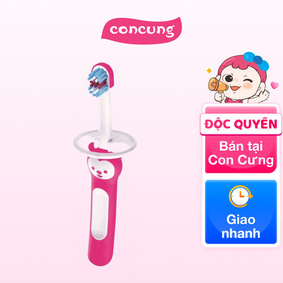 Bàn chải đánh răng cho bé Mam (hồng)
