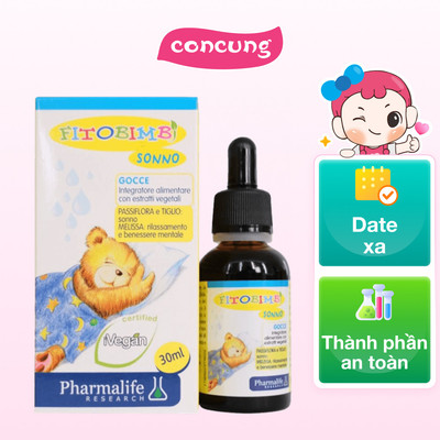 Siro giúp bé ngủ ngon, ngủ sâu Fitobimbi Sonno - concung