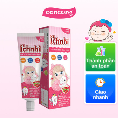 Kem Đánh Răng Thảo Dược Ích Nhi hương dâu 50g