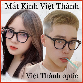   CÓ SẴN ĐỘ CẬN Gọng kính dáng vuông unisex phong cách HQ Nhận cắt cận viễn loạn theo yêu cầu Mắt Kính Việt Thành V2005 