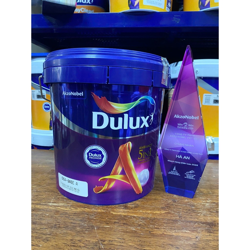 1 Lít -Sơn Dulux Ambiance 5in1 nội thất Bóng Mờ-66A- Sơn Dulux nội thất