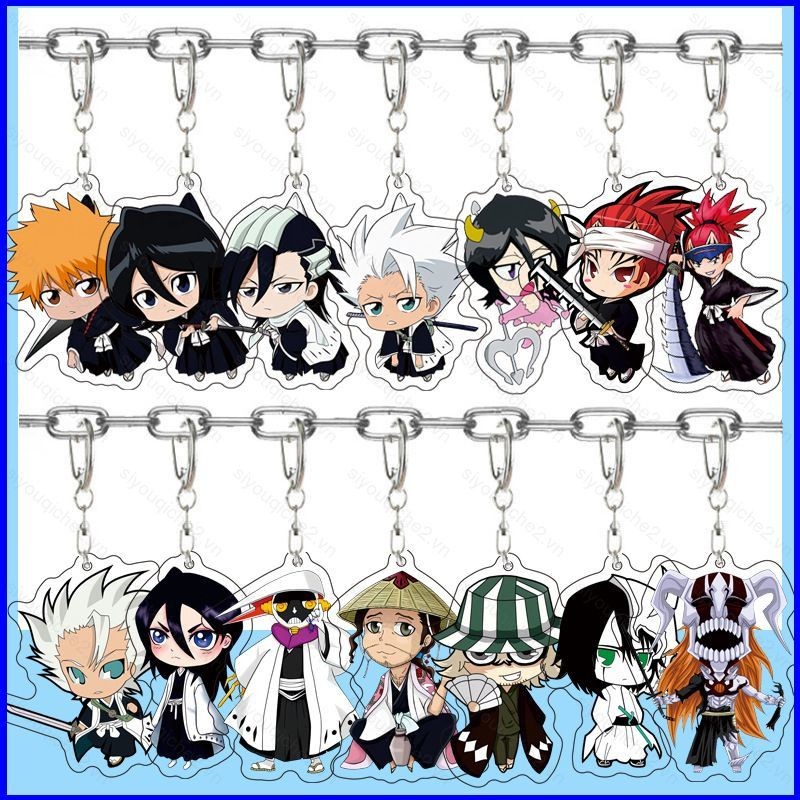 SV Bleach Kurosaki Ichigo Kusaki Rukia Inoue Orihime acylic Móc Khóa Móc Khóa Túi Mặt Dây Chuyền VS