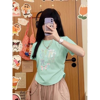 【100% cotton 】Áo baby tee Áo Thun ôm body Áo y2k Áo thun ngắn tay thời trang mới 2024 dành cho nữ