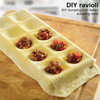 Bộ dụng cụ làm bánh mì ống tiện ích nhà bếp cho bánh bao Ravioli và Pierogi Máy làm bánh Tortellini chuyên nghiệp Bộ khuôn ép cho Pasta tự chế hoàn hảo Dễ dàng sử dụng Cán
