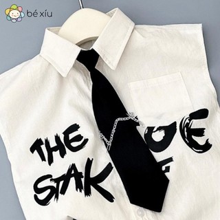 Cavat đen kèm dây chuyền BÉ XÍU cho bé trai cực ngầu và phong cách mix đồ với sơ mi, áo thun, tanktop rất phù hợp