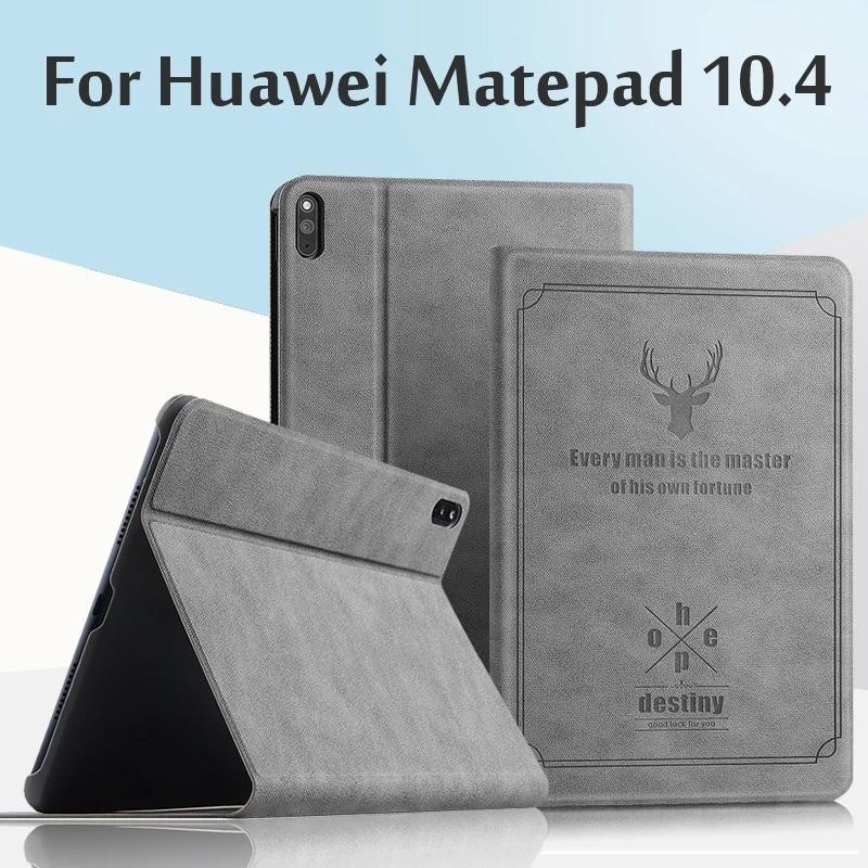 Ốp Lưng Cho Huawei MatePad 10.4 2022 2020 BAH3-W09 AL00 W59 BAH4-W09 Flip Stand PU Bảo Vệ Cho Honor 
