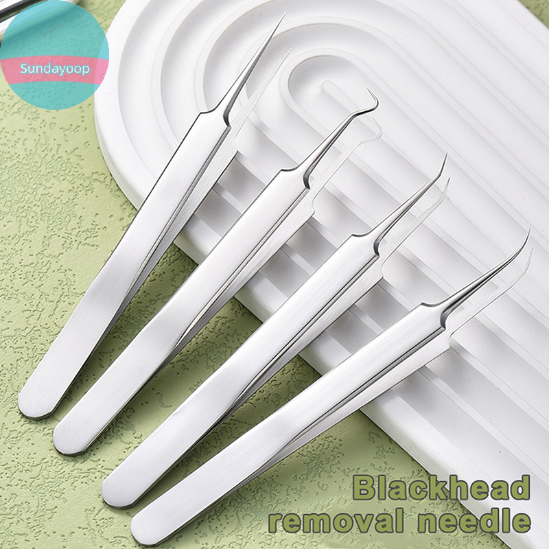 Sund BlackHead Remover Tool Black Head Acne Blemish Pimple Extractor Acne s Nhíp Pore Cleaner Dụng c