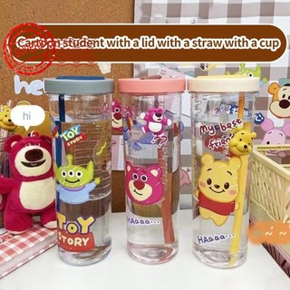 700ml Cốc Rơm Gấu Dâu Winnie The Pooh Đồ Chơi Di Động Cốc Nước Câu Chuyện V0r8