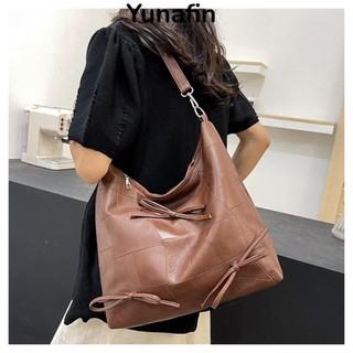 YUNAFIN Túi đi biển , Túi đeo vai cổ điển dung tích lớn, Túi đeo nách thông thường hợp thời trang 2024 Cuộc sống hàng ngày