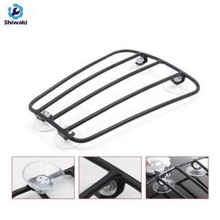 ShiwakiGiá để hành lý phía trước đa năng  cho xe máy, Giá đỡ hành lý, Phụ kiện, Kim loại, Tay nghề tinh xảo, 24,5 X 19,8 Cm, Đen, có cốc hút