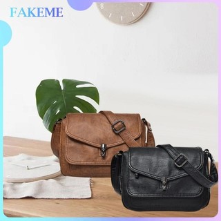 [Prettyia1] Túi Đeo Chéo Da PU Mềm Kèm Ví Mezzanine