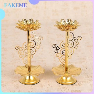 Fakeme giá đỡ đèn cầy altar hoa sen tây tạng