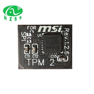 Mô-đun bảo mật mã hóa tpm 2.0 thẻ điều khiển từ xa 12 pin spi tpm2.0 mô-đun bảo mật cho bo mạch chủ msi