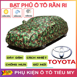 Bạt Phủ Xe Ô Tô Vải Dù Rằn Ri TOYOTA Vios, Altis, Camry, Fortuner, Innova, Rush, Wigo, Land Cruiser.