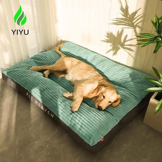 YIYU Nệm vải nhung cho thú cưng, Thảm cho chó lớn có thể giặt được, Đồ dùng cho thú cưng Làm dày giường ngủ cho thú cưng Mèo