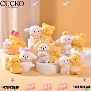 Hộp Gấu Bơ CUCKO, Mùa Thú Tội Trắng Chó Con Bơ Đồ Chơi Gấu, Món Tráng Miệng Nhựa Để Bàn Xe Trang Trí Quà Tặng Sinh Nhật