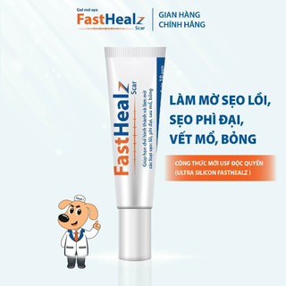 Gel mờ sẹo Fasthealz Scar 10g - Hỗ trợ làm mờ và làm phẳng sẹo lồi, sẹo phì đại, sẹo bỏng