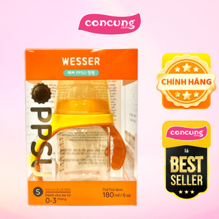 Bình sữa cổ rộng ppsu wesser 180ml