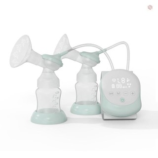 Máy hút sữa điện đôi Máy hút sữa rảnh tay để cho con bú 2 chế độ & mức độ có thể điều chỉnh Tiếng ồn thấp Pin tích hợp chống chảy ngược với 2 chai sữa 150ml