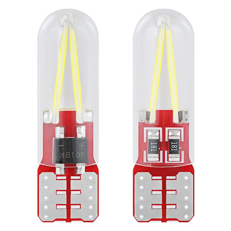 4 Bóng Đèn LED T10 W5W 194 168 COB t10 Đèn LED Ô Tô W5w Màu Xanh Bảng Điều Khiển Nội Thất Mái Vòm Xe